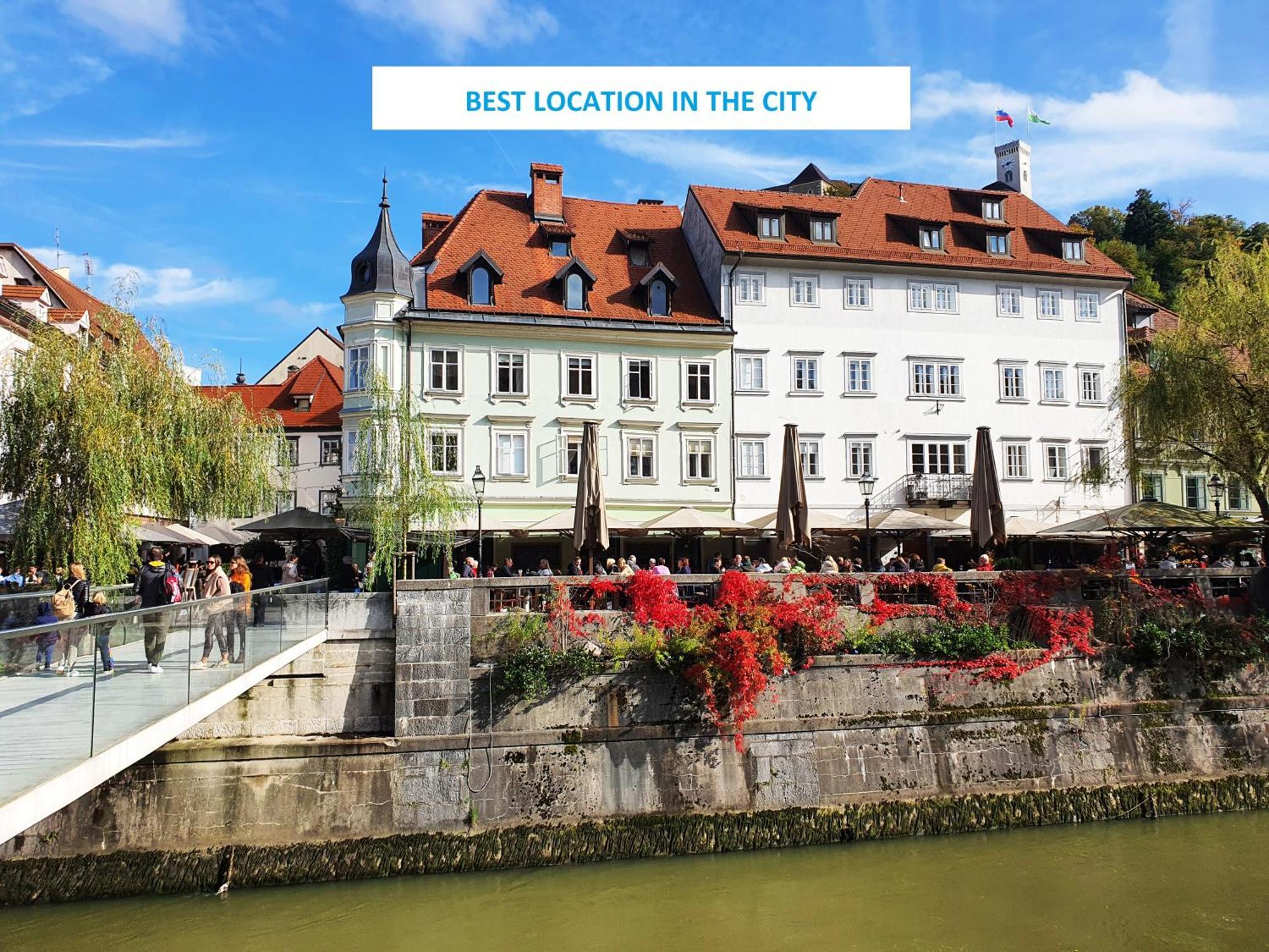Riverside Elegance Ljubljana Exteriör bild